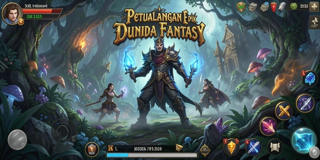 Gameplay mendebarkan dalam dunia fantasi yang menawan.