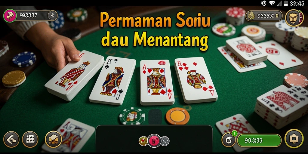 Screenshot gameplay seru dari permainan Domino 93337.