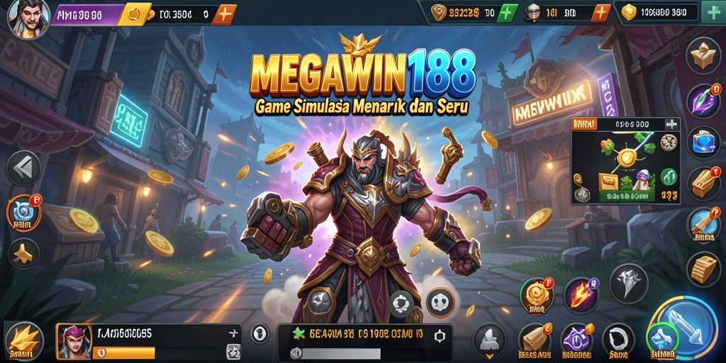 Screenshot MEGAWIN188 menampilkan aksi gameplay simulasi yang mendebarkan.
