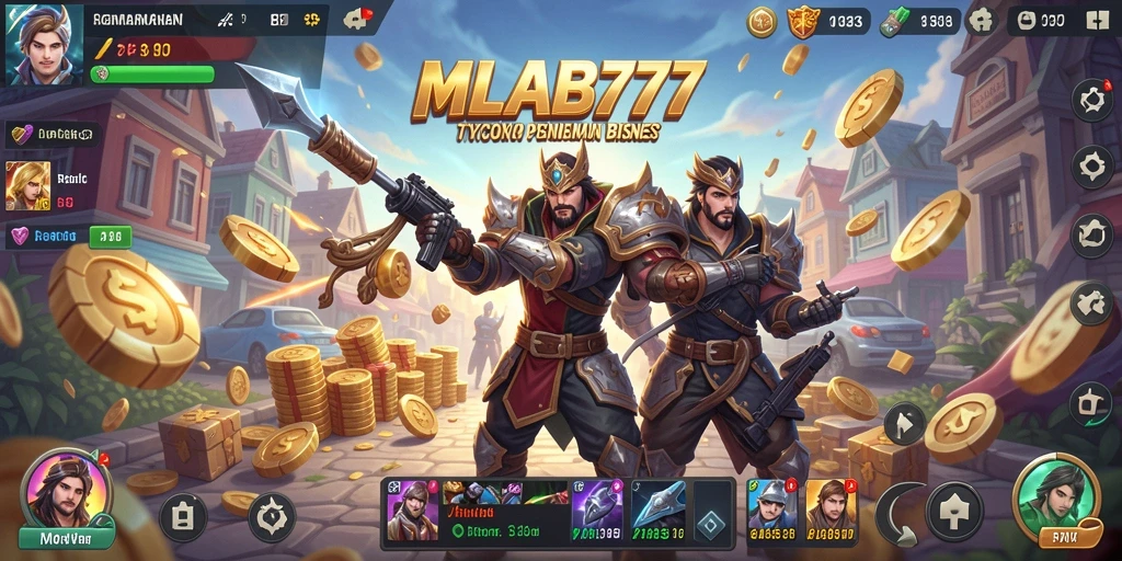 Screenshot gameplay MLBB777 menampilkan pengalaman Tycoon yang mendebarkan.