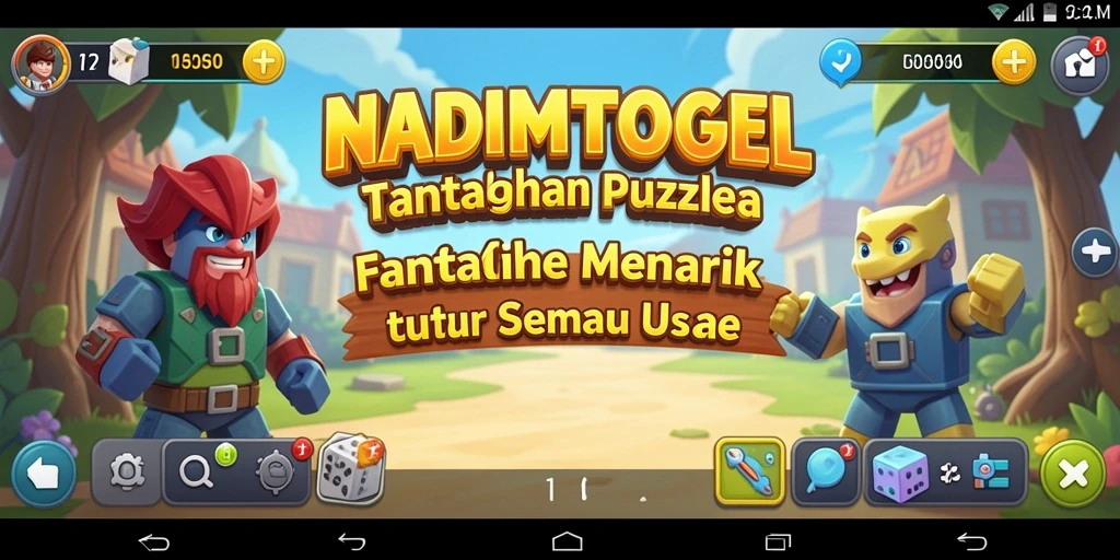 Tampilan gameplay seru dari NADIMTOGEL yang penuh tantangan Puzzle.