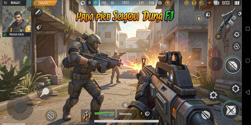 Gameplay NAGA11 dengan aksi tembak-menembak yang mendebarkan.