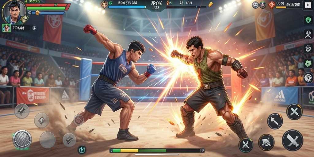 Tampilan gameplay PP444 yang mendebarkan dan penuh aksi.
