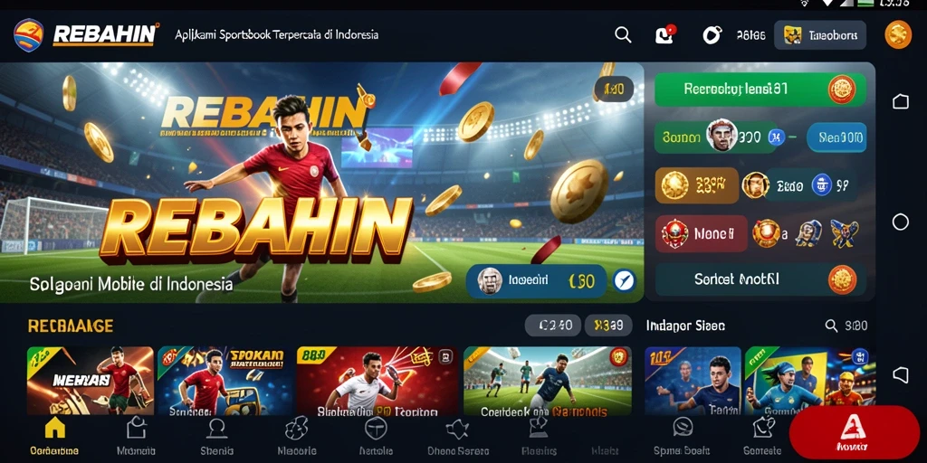 Gameplay seru dan interaktif dari aplikasi Sportsbook REBAHIN.