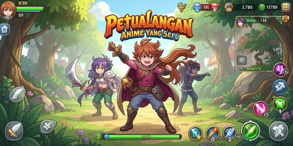 Gameplay seru dan karakter anime yang mengagumkan.