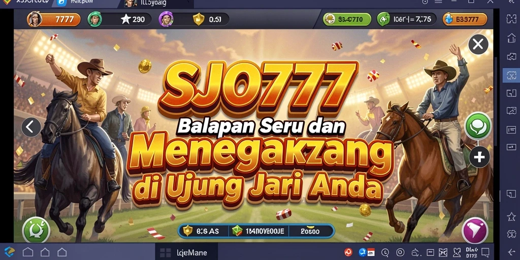 Screenshot SJO777 menampilkan balapan mendebarkan di trek menantang.