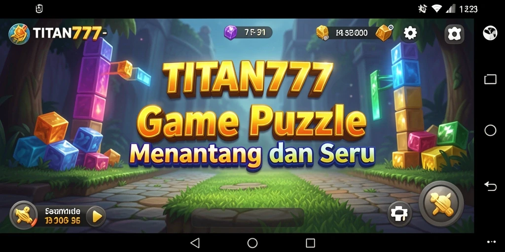 Screenshot gameplay TITAN777 dengan tampilan puzzle yang menantang.