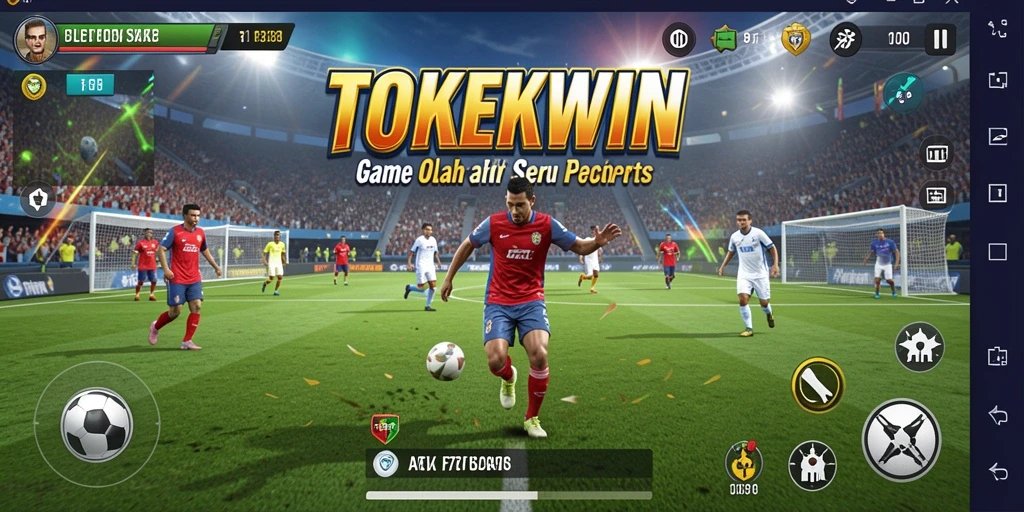 Tampilan gameplay seru dalam TOKEKWIN dengan aksi olahraga menarik.