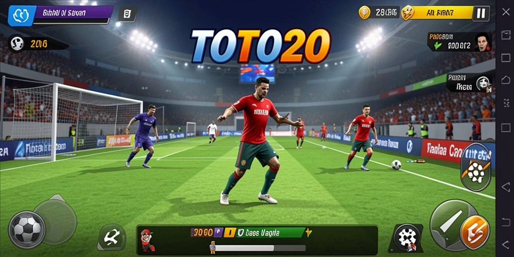 Screenshot gameplay menarik TOTO20 menampilkan aksi seru di lapangan.